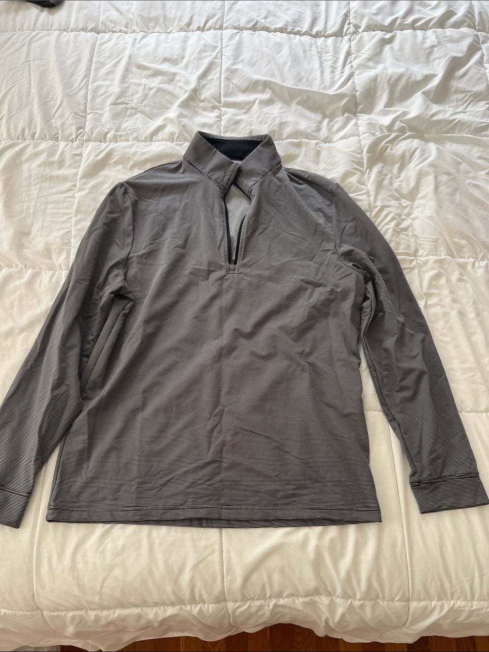 Hogan Men's Slate Gray Lightweight Quarter-Zip Shirt Jacket